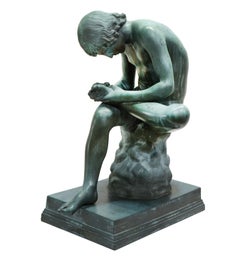 Spinario (Boy with Thorn) Bronze Sculpture by Benedetto Boschetti, Roma