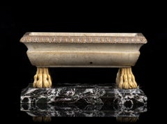 Workshop Benedetto Boschetti Grand Tour Marble Model Of Bath With Ferine Feet