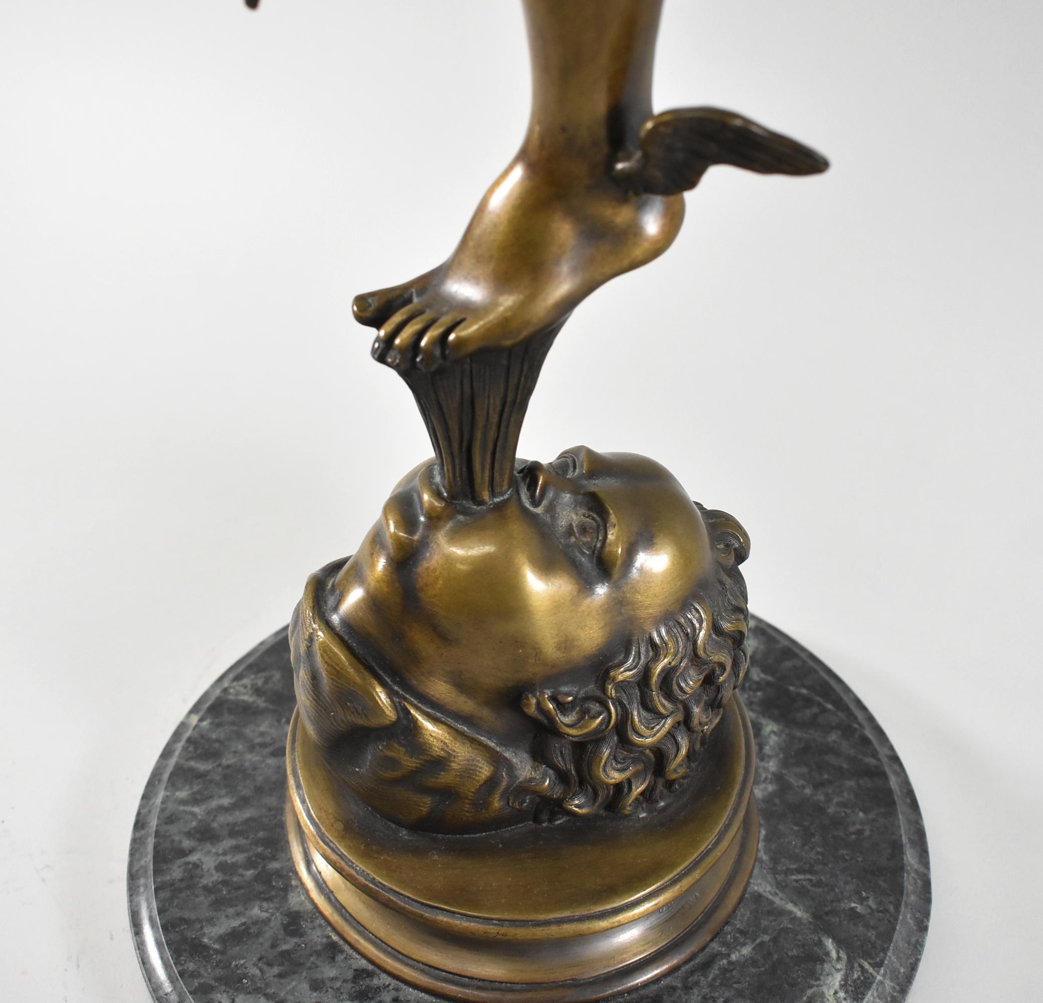 Benedetto Boschetti Bronze Mercury Statue After Giambologna 19th Century For Sale 3