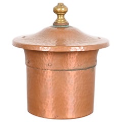 Humidificador de cobre y latón martillado de los Estudios Benedict, Circa 1910