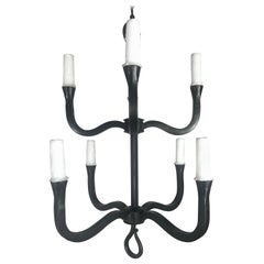 Benedict Wrought Iron Chandelier by Miamar Home