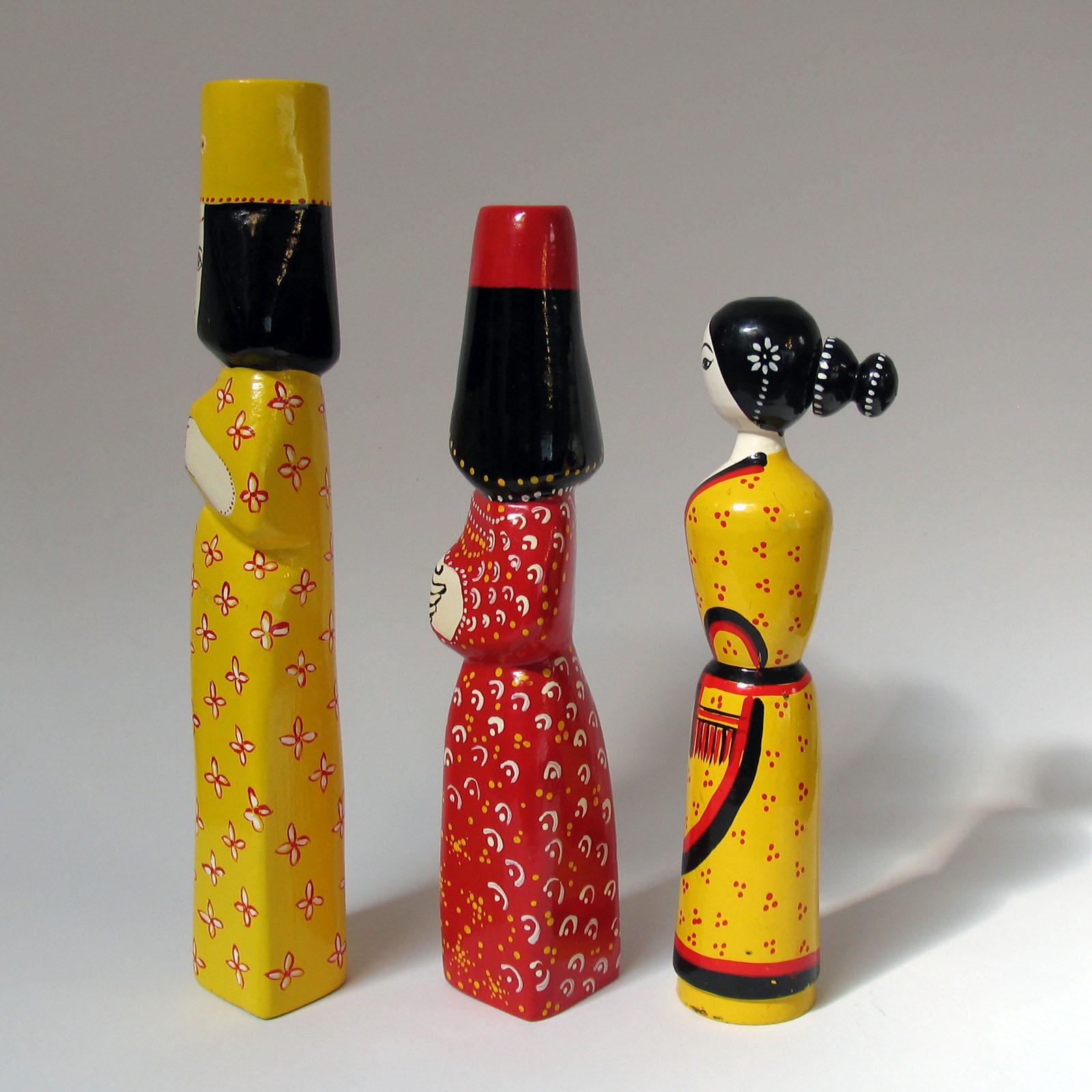 Benedicte Bergmann Wooden Dolls part of the Mythological Sisters Series, 1969 en venta 4