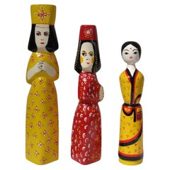 Benedicte Bergmann Wooden Dolls part of the Mythological Sisters Series, 1969