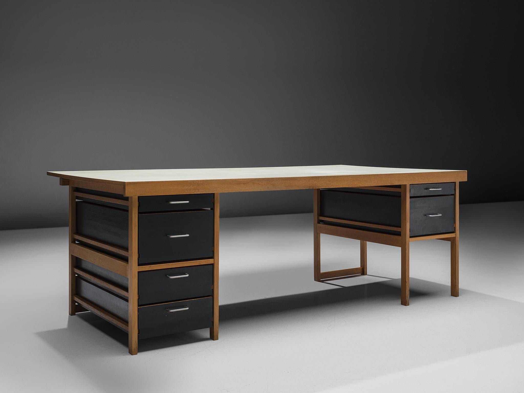 Mid-Century Modern Benedikt Rohner Oak Desks for Oswald