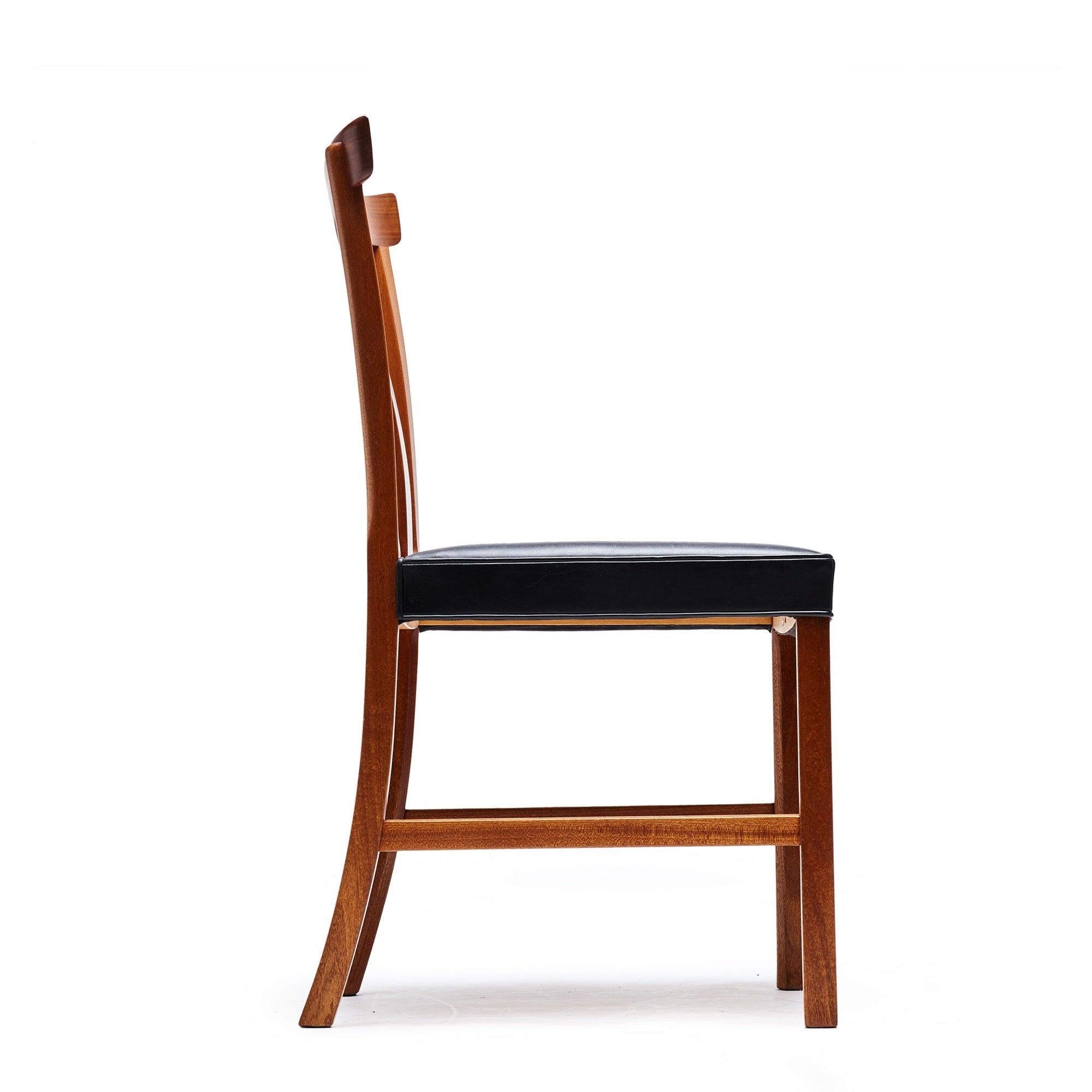 Danois Chaises à manger Benedikte d'Ole Wanscher pour A.J. Iversen, années 1960 en vente