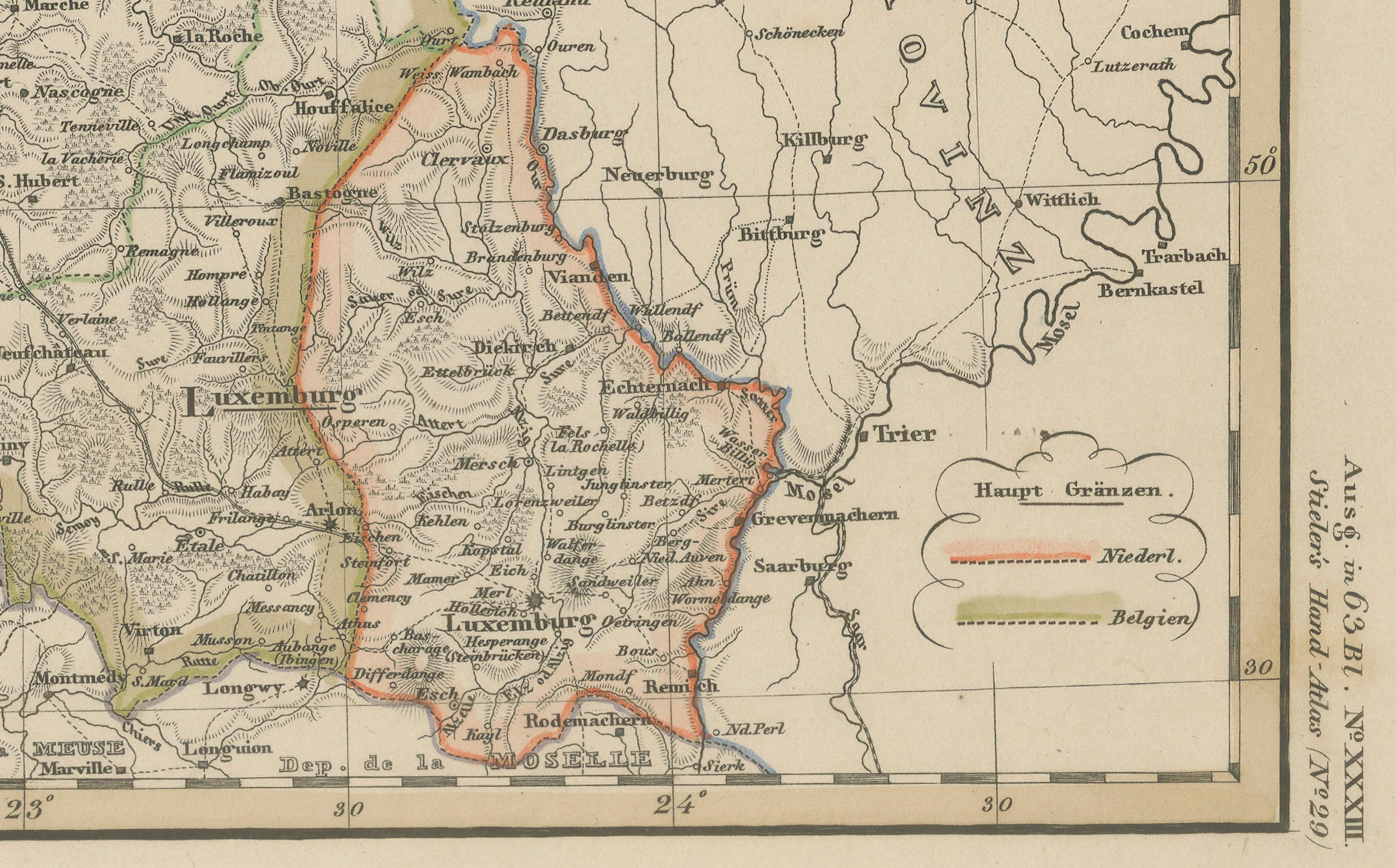 1857 Mapa de los Países Bajos, Bélgica y Luxemburgo - Grabado de Justus Perthes


Mapa antiguo titulado 
