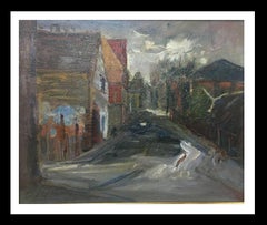 Benet  "Barcelona  - Pintura acrílica original Cancas. paisaje urbano
