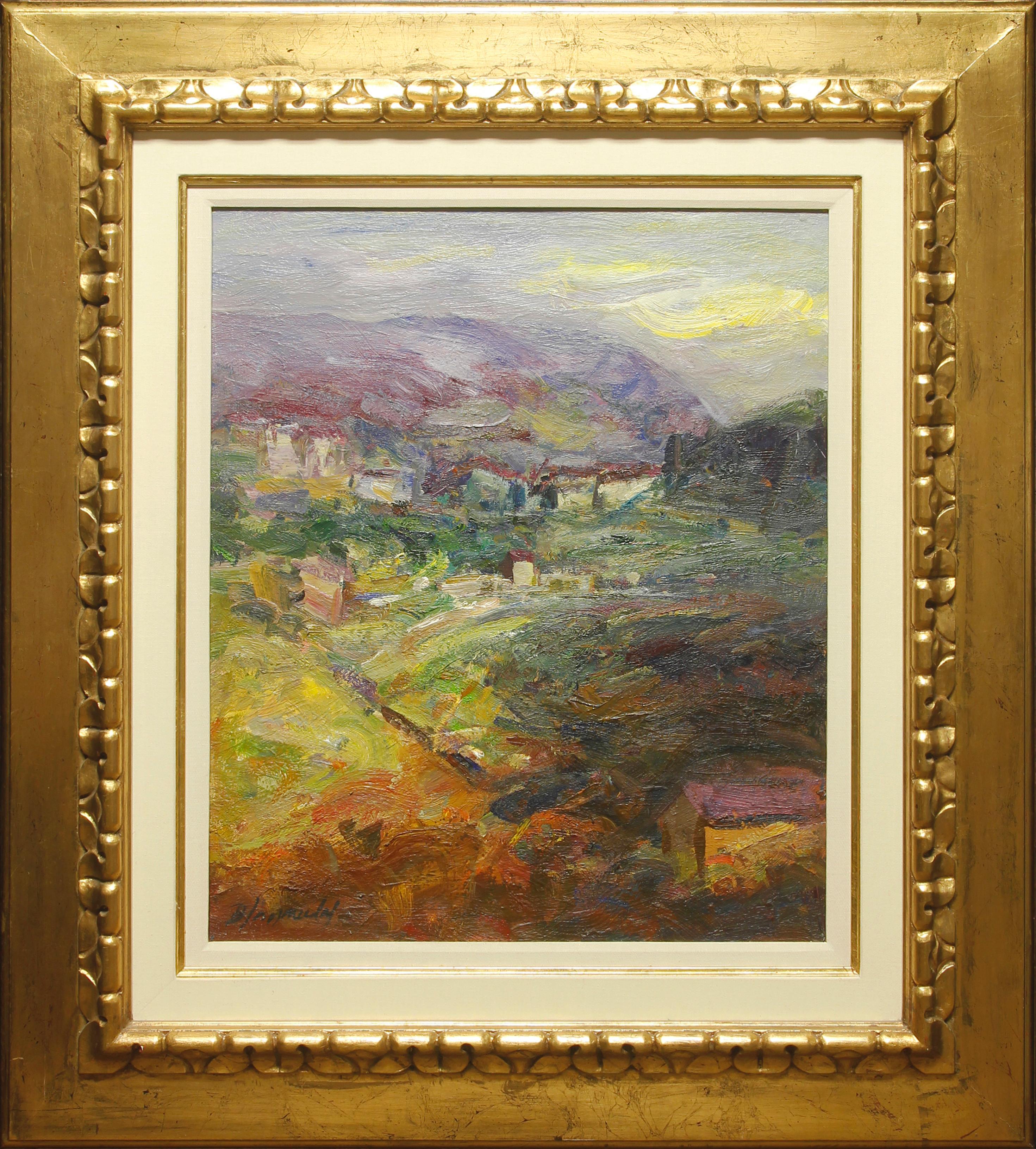 Benet Sarsanedas Landscape Painting - "Returning Home" by Benet Sarsaneda 26 x 21 inch Oil on Canvas 