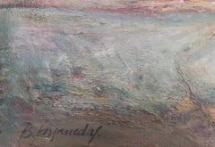 Spanish landscape oil on canvas painting Spain Europe