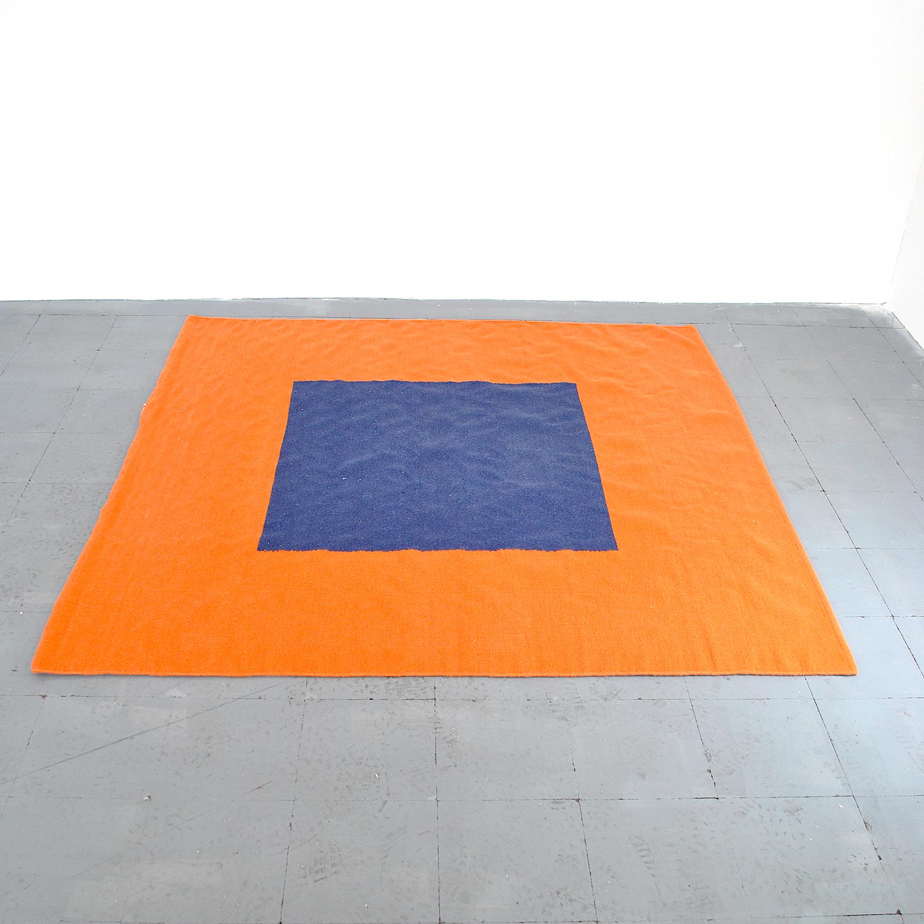 Wool carpet geometric design by Benetton, mid-1990s.