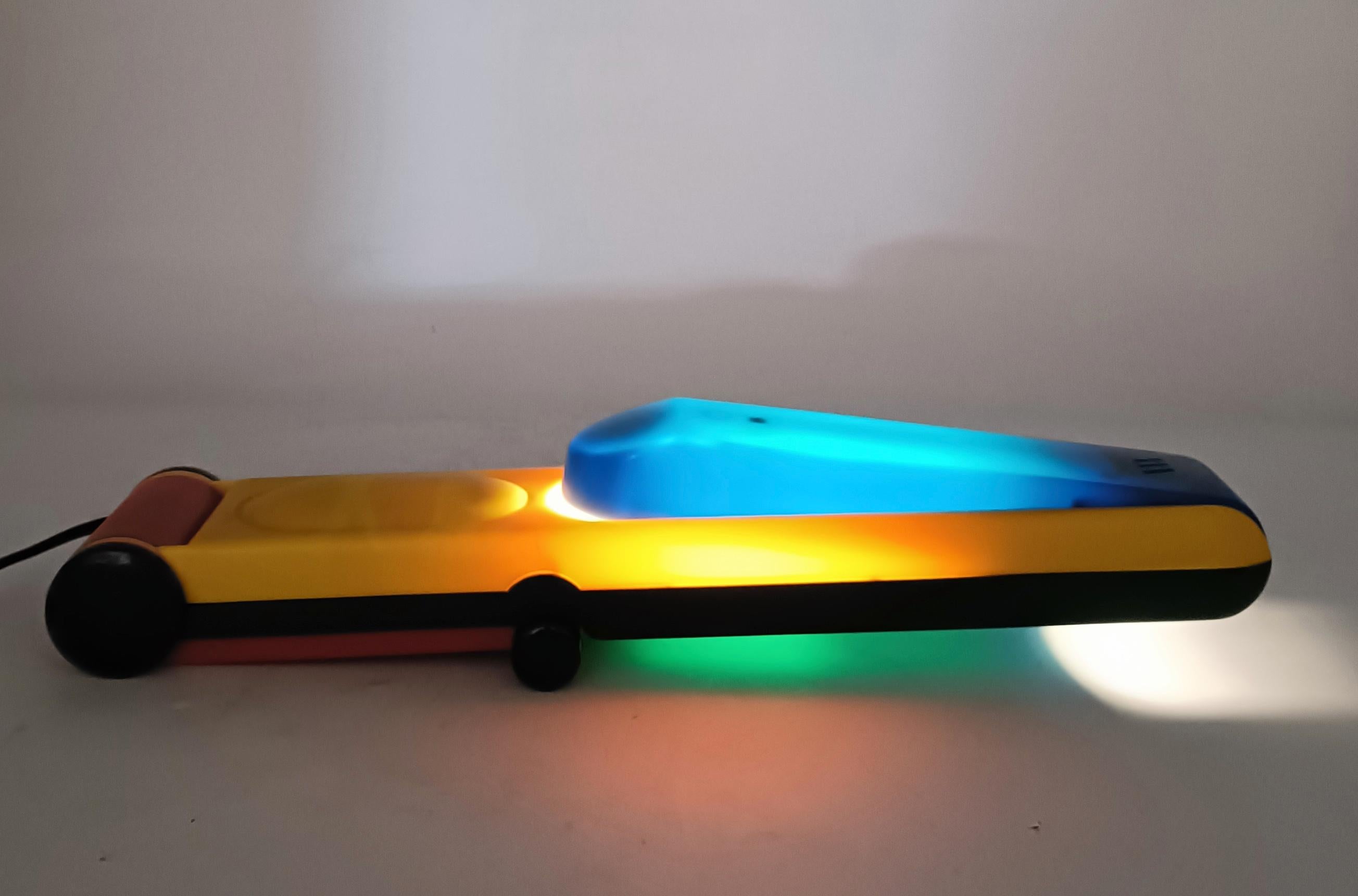 Benetton Folding Table Lamp Memphis Style, Italy 1980s For Sale 4