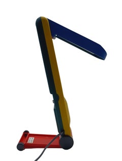 Benetton Folding Table Lamp Memphis Style, Italy 1980s