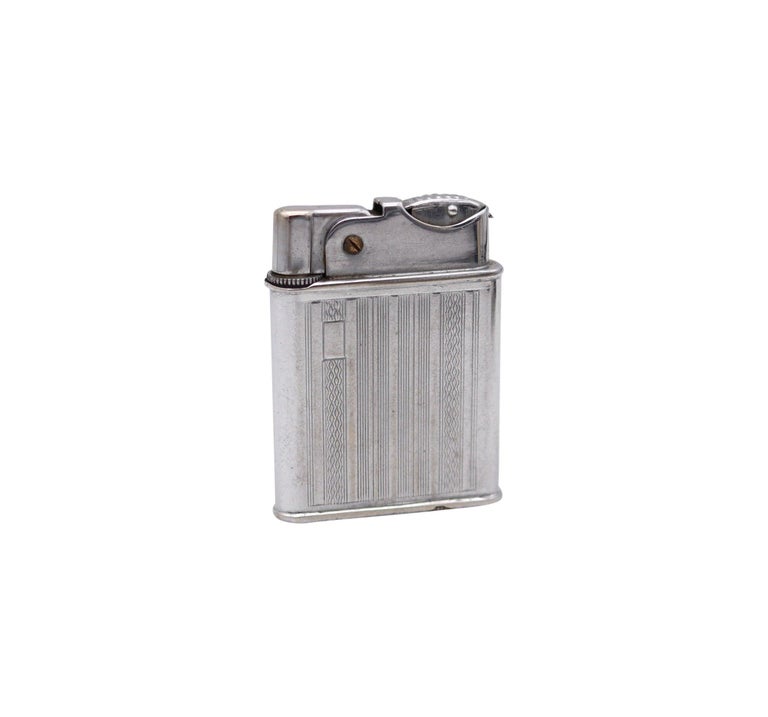 BENEY 1940 Art Deco Penge Model Petrol Pocket Lighter In Chromed 