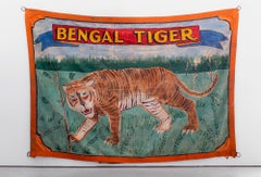 "Bengal Tiger" Circus Banner, circa 1940s