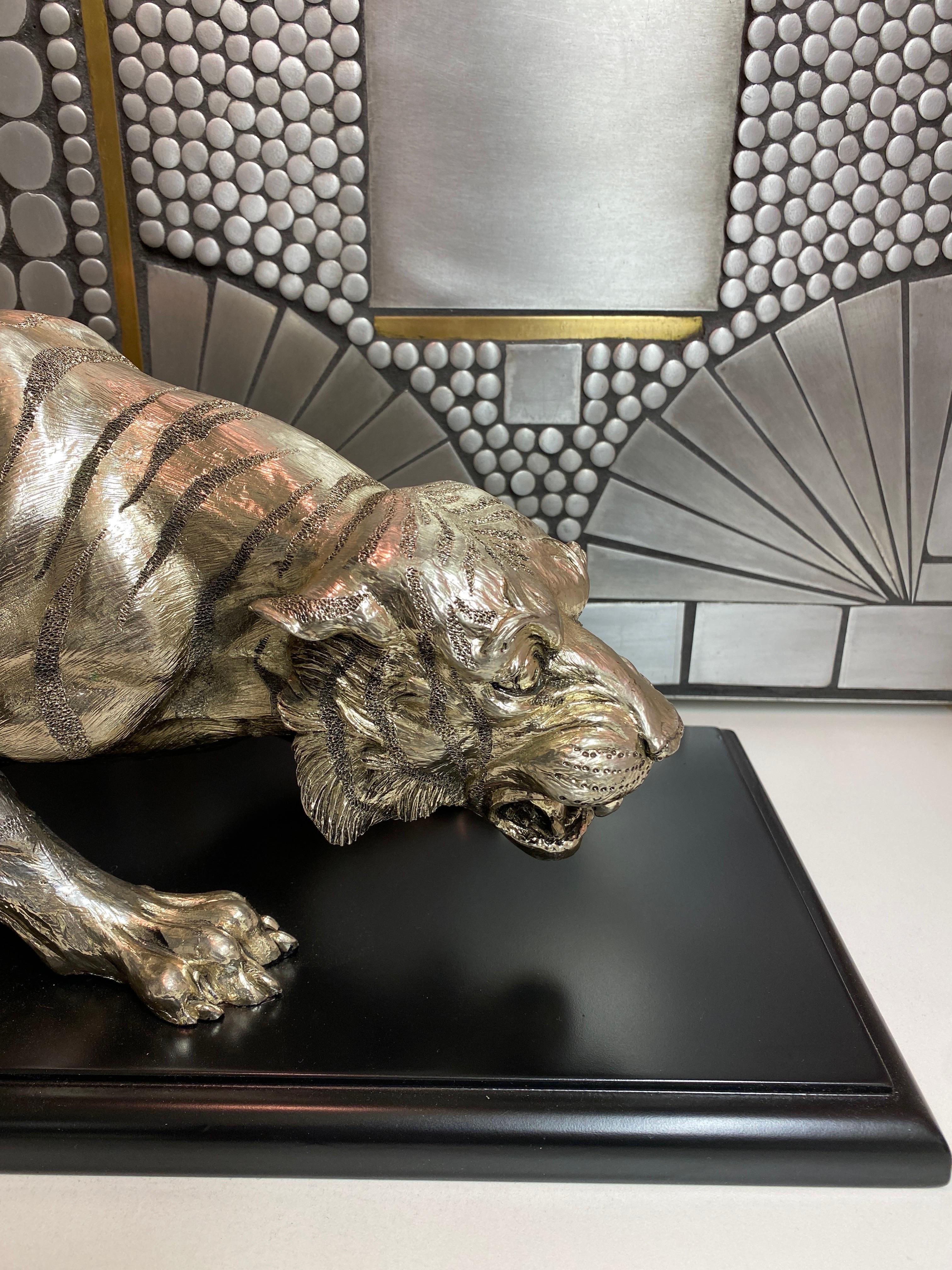 Late 20th Century Bengal Tiger Sculpture For Sale