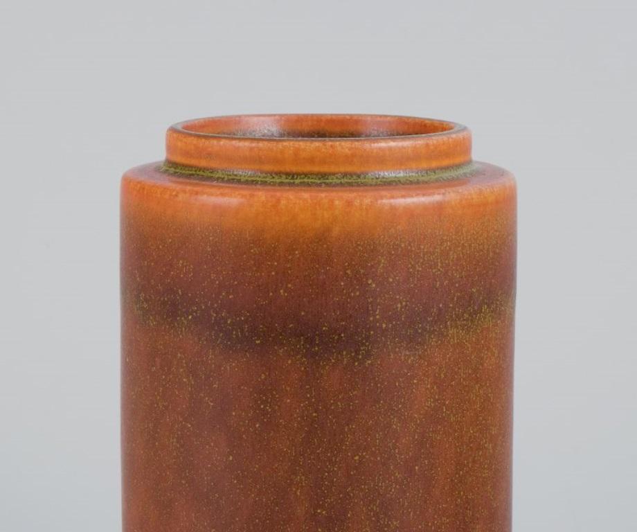 Glazed Bengt Berglund for Gustavsberg. Ceramic vase from the 