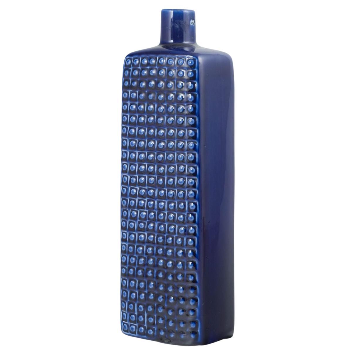 Bengt Berglund for Gustavsberg. Tall rectangular stoneware vase. Sweden, 1964. For Sale