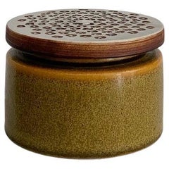 Bengt Berglund Stonewar Jar Gustavsberg Sweden 1960s Relief Lid