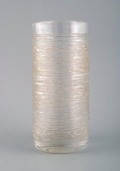Bengt Edenfalk for Skruf, Four Vases in Mouth-Blown Crystal Glass