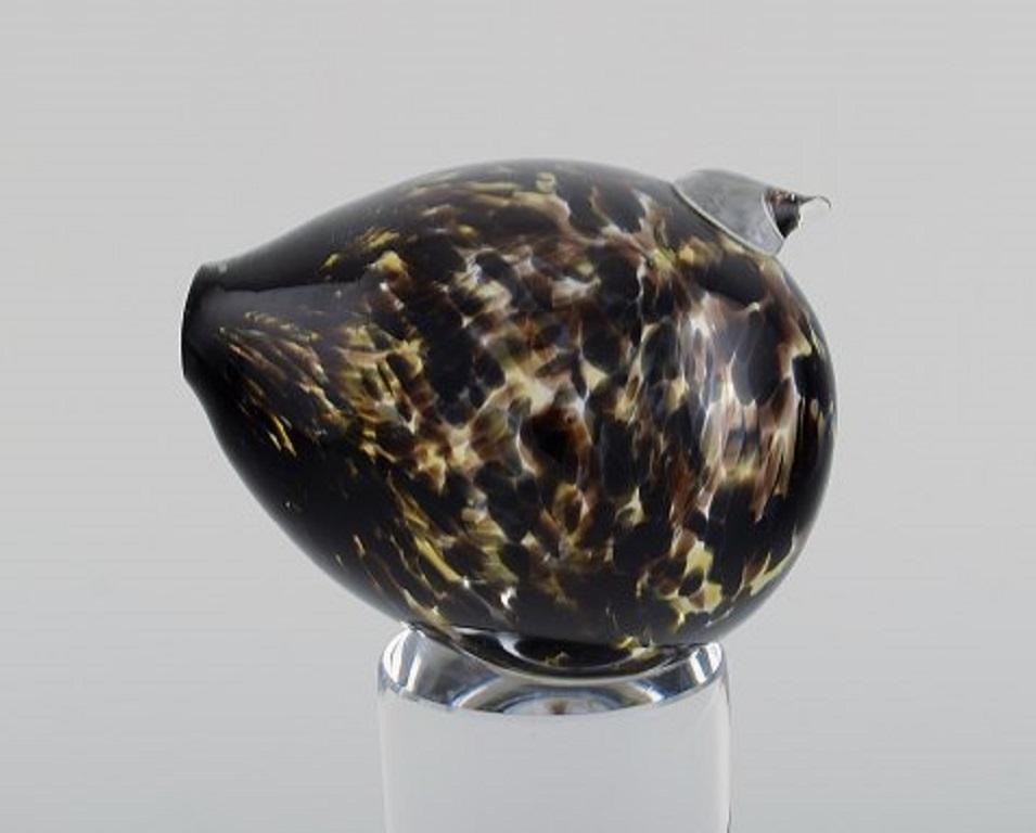 Bengt Edenfalk (1924-2016), for Skruf. Sculpture in mouth-blown crystal glass. 
Bird. Late 20th century.
Measures: 19 x 9.5 cm.
In excellent condition.
Signed.