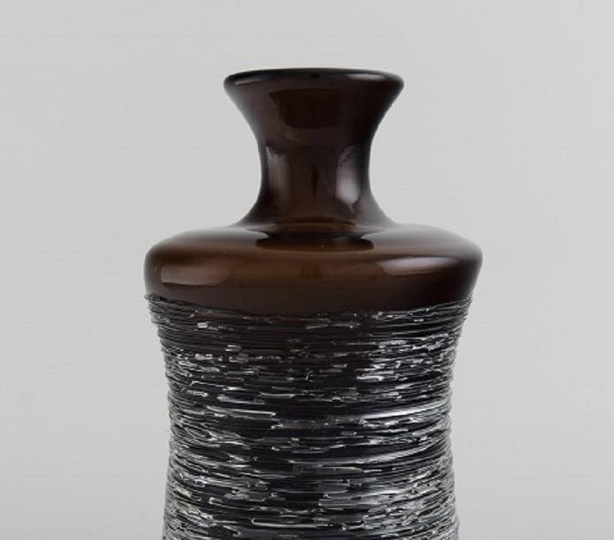 Scandinavian Modern Bengt Edenfalk for Skruf, Vase in Mouth-Blown Crystal Glass, 1962