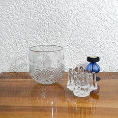 Rara ciotola in vetro di Bengt Edenfalk, eseguita da Skruf Svezia anni '60