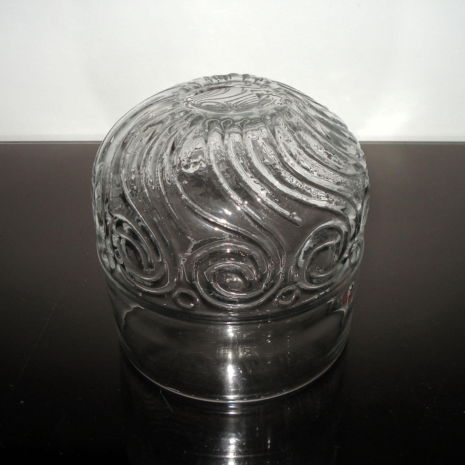 Seltene Glasschale von Bengt Edenfalk, hergestellt von Skruf Schweden 1960er Jahre im Angebot 2