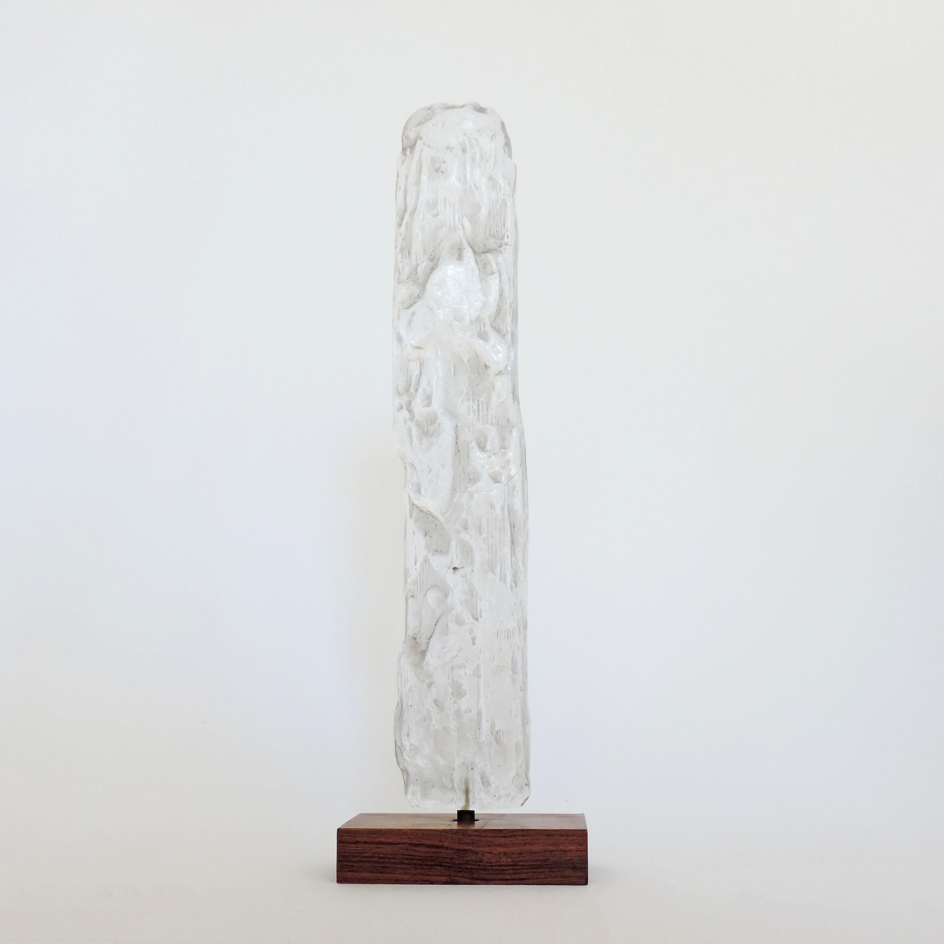 Bengt Edenfalk Sculpture suédoise en verre glacé pour Skruf
Suède, années 1970.