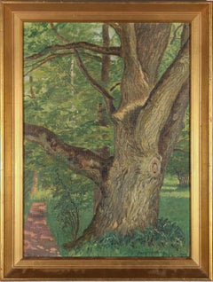 Bengt Hedberg (1868-1953) - Swedish School 1924 Oil, Woodland Oak