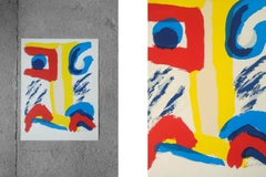 Bengt Lindström, 1995, Jätten På Berget, Color Lithograph