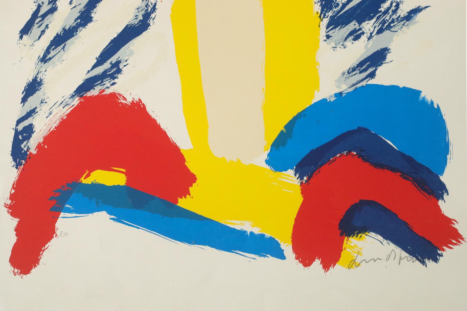 Scandinavian Modern Bengt Lindström, 1995, Jätten På Berget, Color Lithograph For Sale