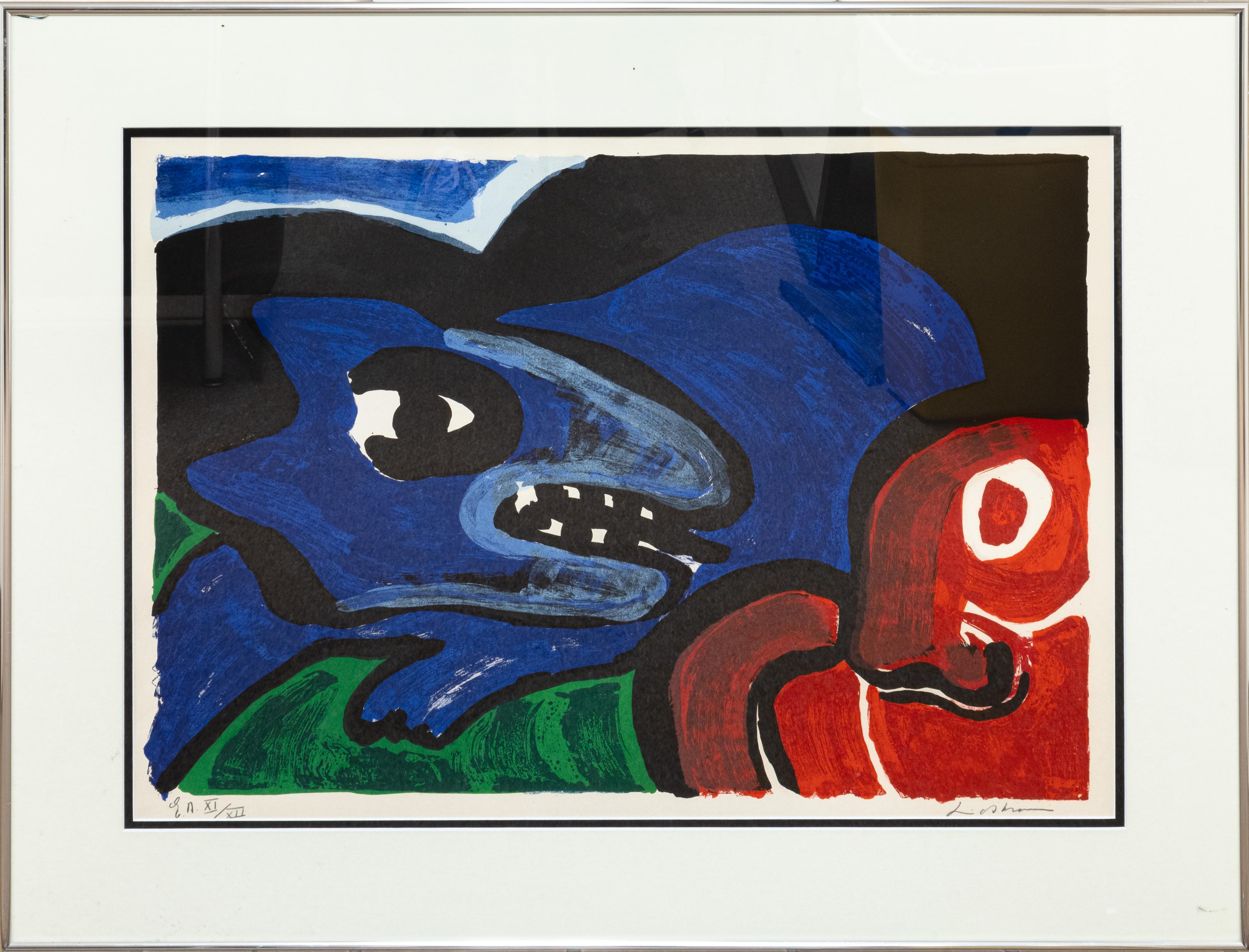 Eine moderne Lithographie auf Papier mit dem Titel 
