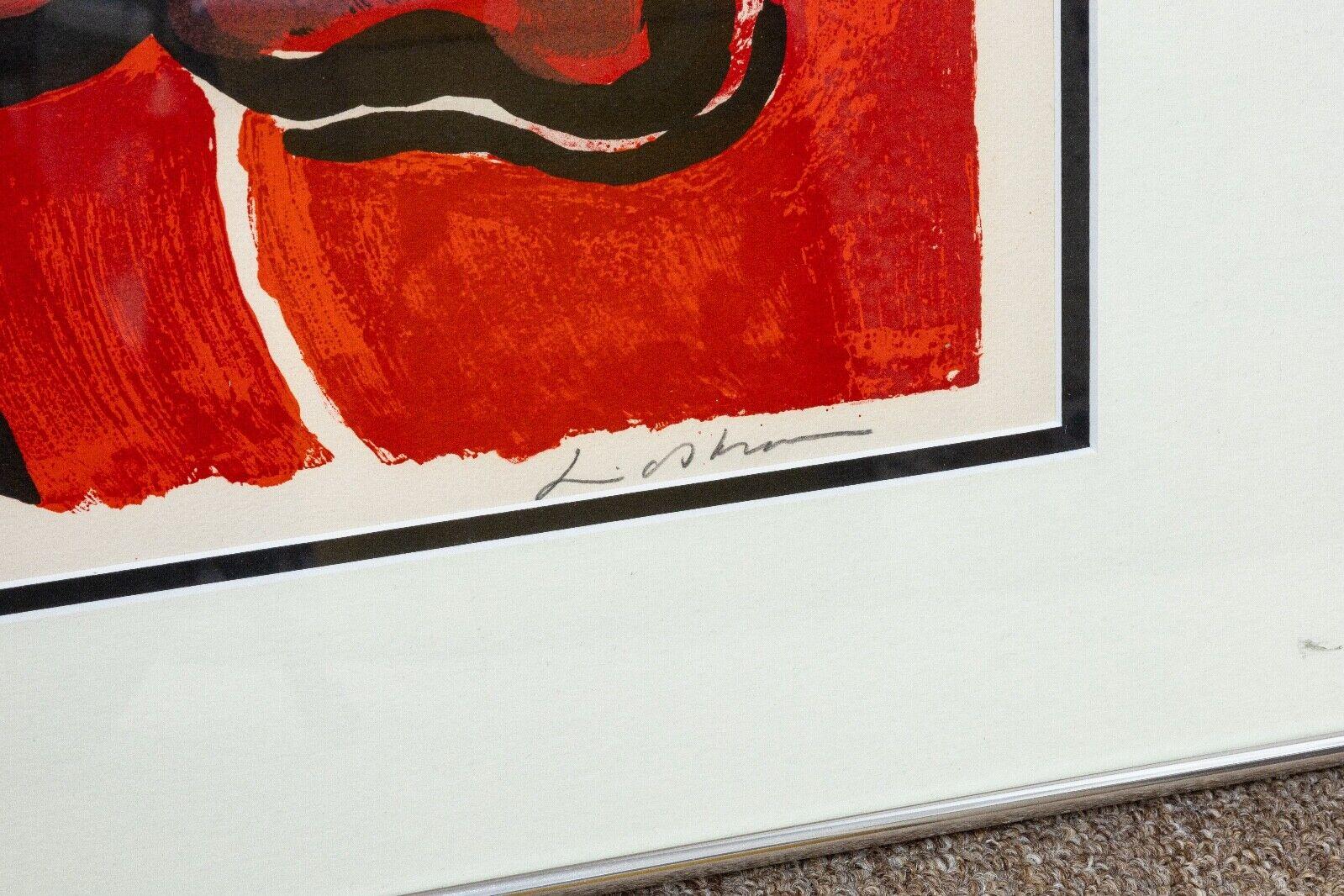 Bengt Lindström Komposition, Tête d'Animal Signierte Lithographie E.A. XI/XII Gerahmt (Papier) im Angebot