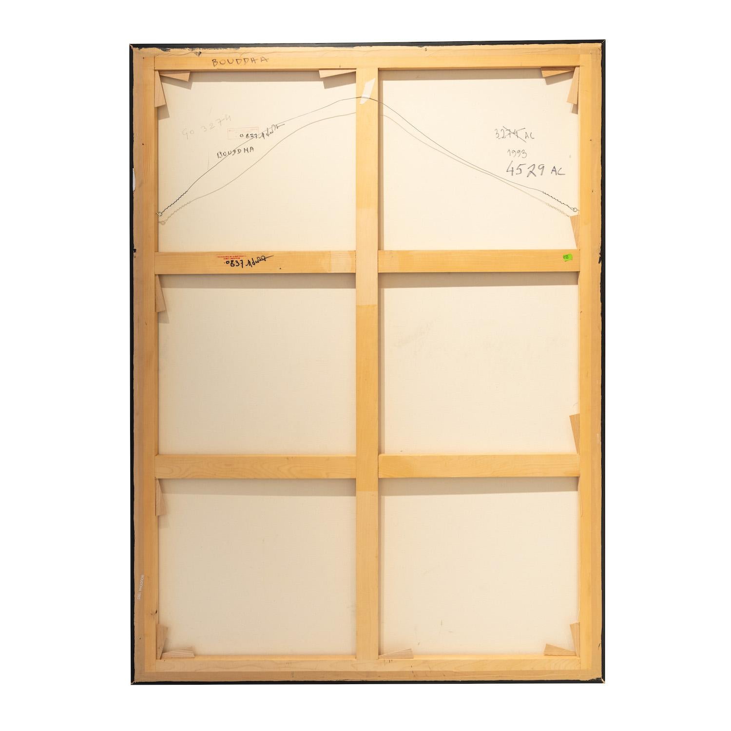 Artwork size: 190x140 cm 
Frame size: 198x149x4 cm 
Signed by the artist, titled at the verso.
(Reproduced in the book Lindström Fragments Editions at page 12)
Free shipment worldwide. 

Bengt Lindström was a big man from the central parts of the
