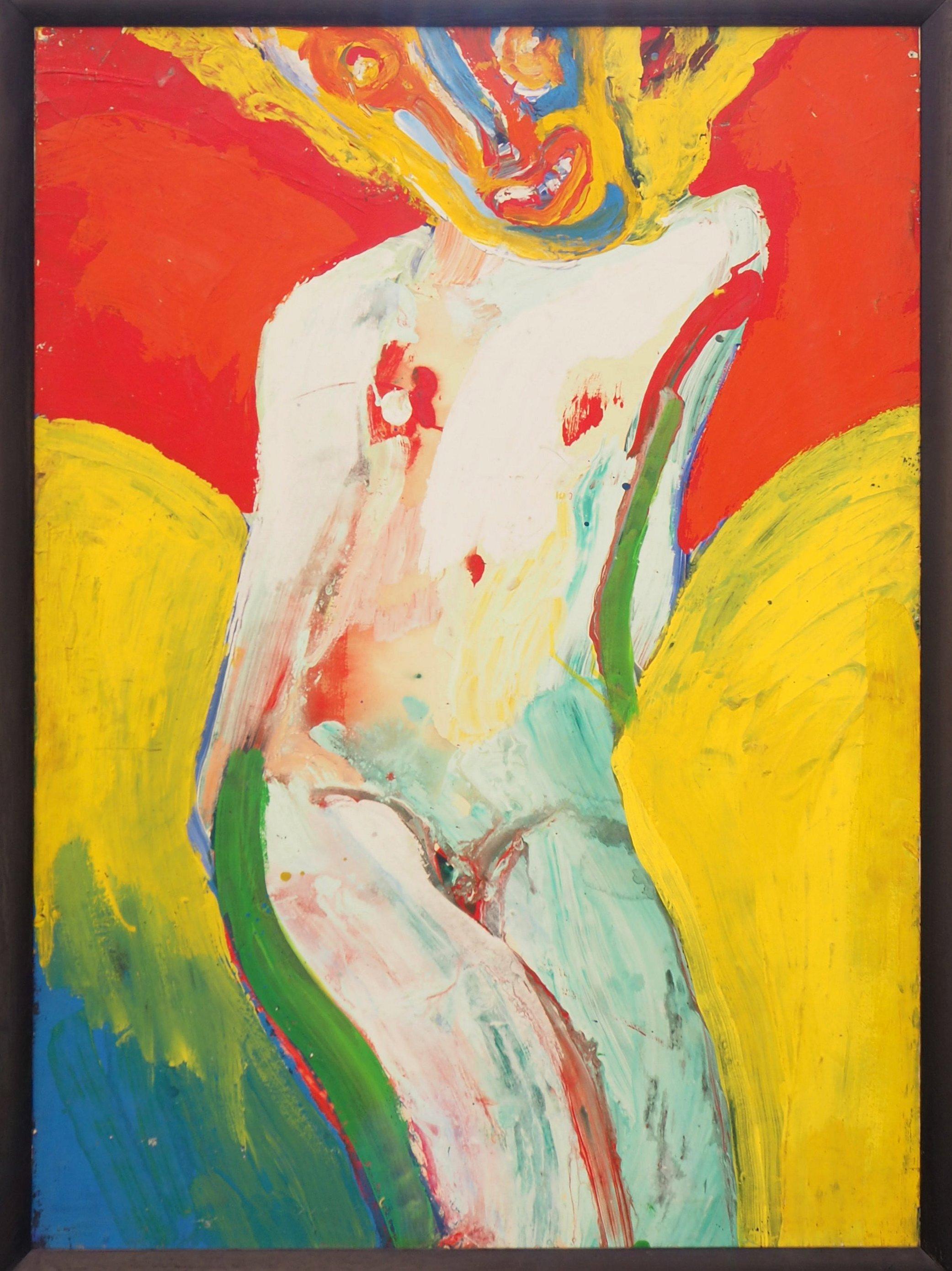 Femme assise - Peinture à l'huile originale - Painting de Bengt Lindström