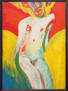 Seated Woman - Original oil painting