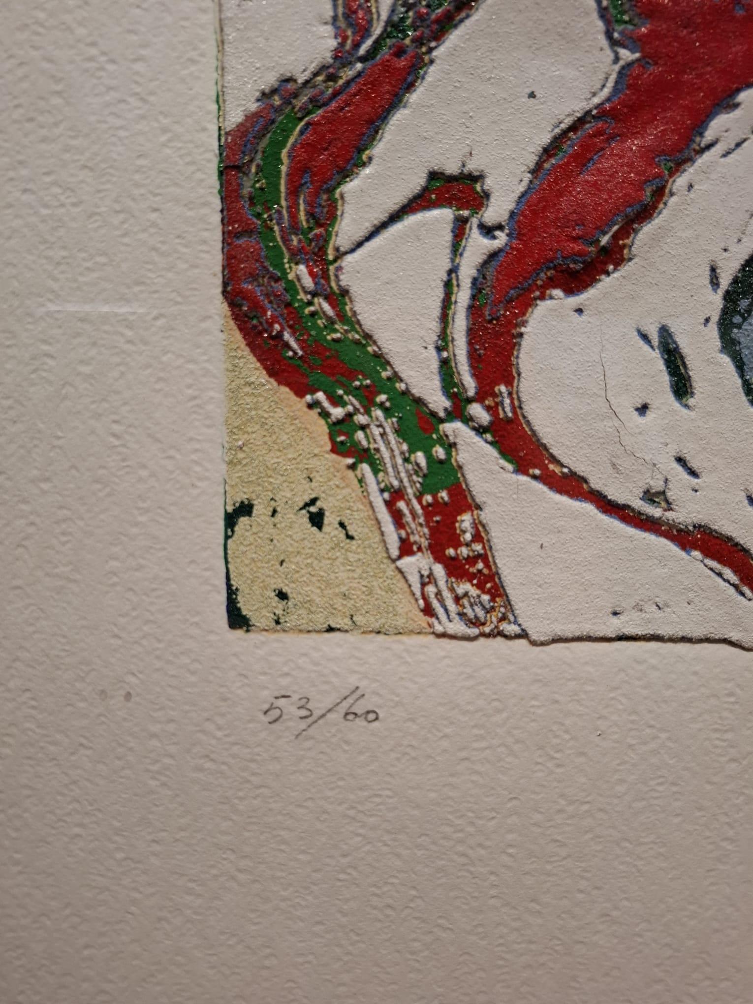 Abstract composition - Print by Bengt Lindström