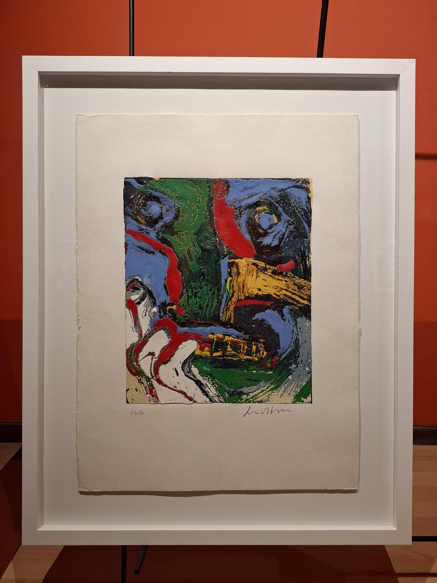 Bengt Lindström Abstract Print - Abstract composition
