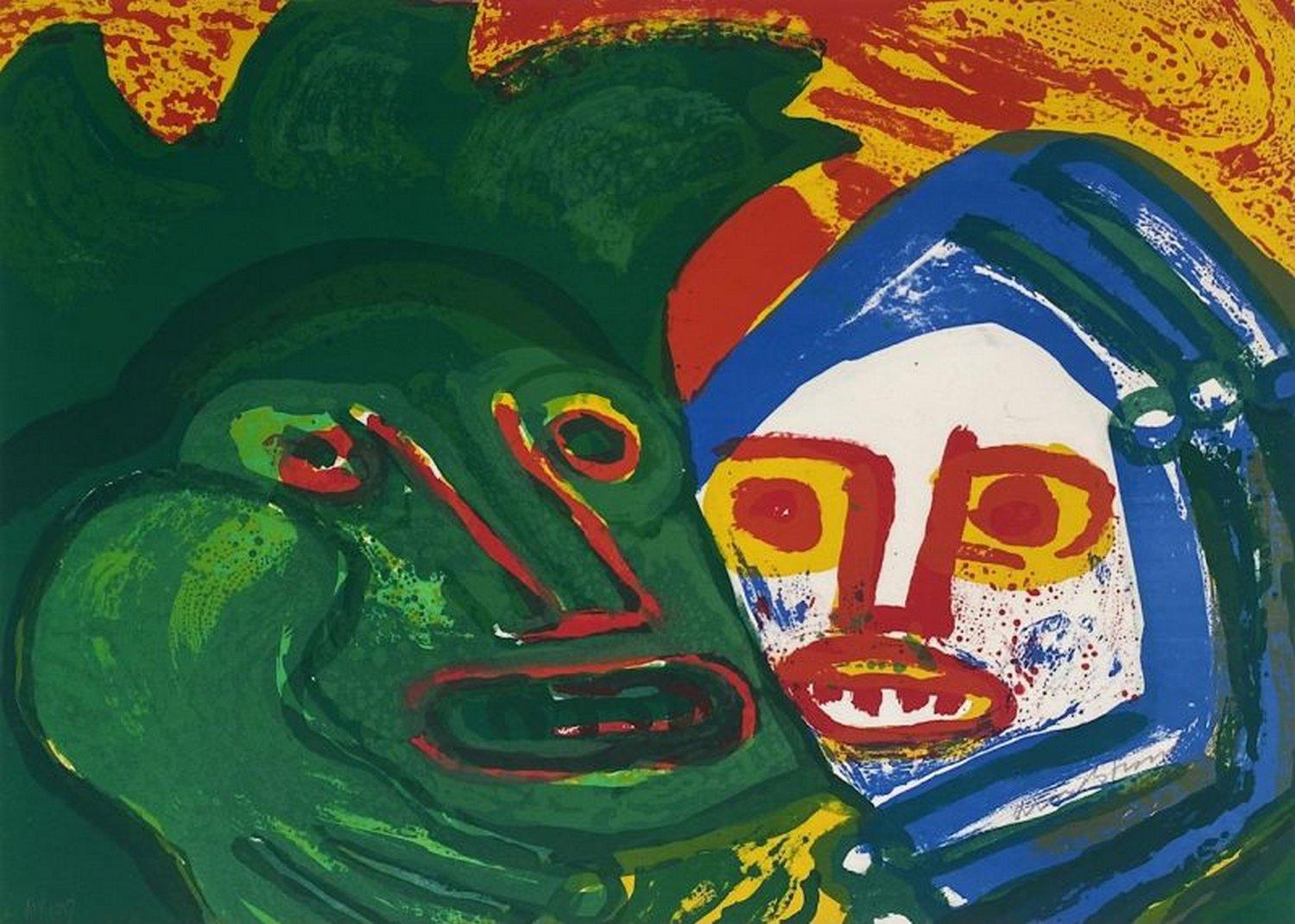 Bengt Lindström Abstract Print - Friends