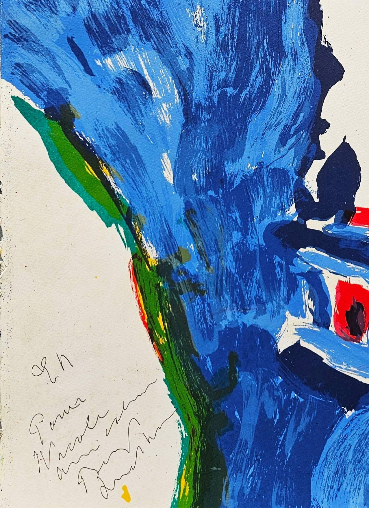 Le Visage - Print Blu di Bengt Lindström