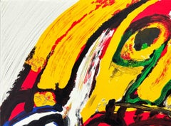 L'uomo e il suo cane, Litografia originale, Contemporanea, 1990, Firmata, Ottime condizioni