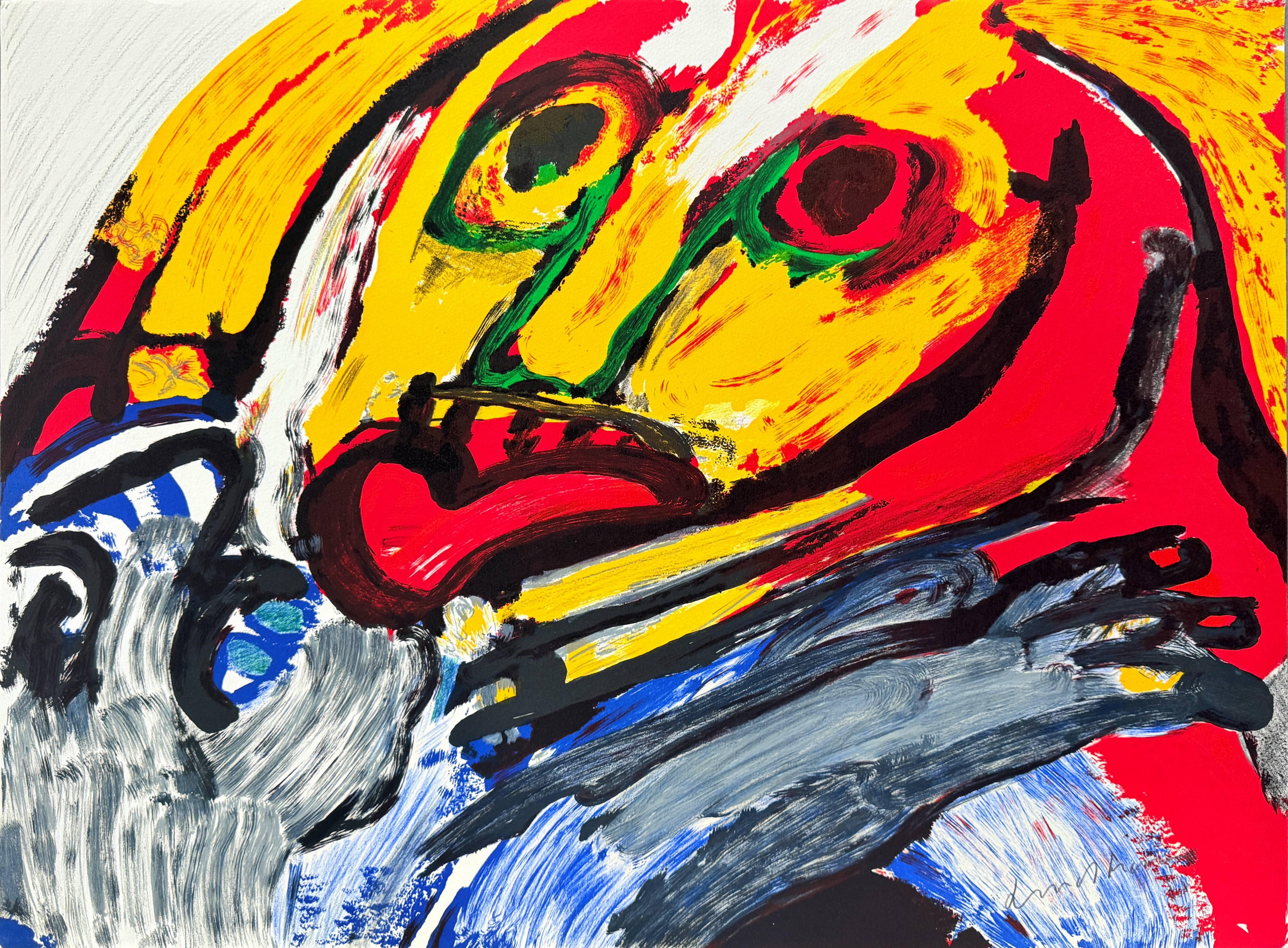 Print di Bengt Lindström - L'homme et son chien