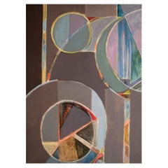 Bengt Nordquist, Sweden, Oil on Canvas, Abstract Composition, 1960s