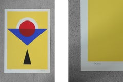 Bengt Orup, Komposition, Farblithographie, 1985