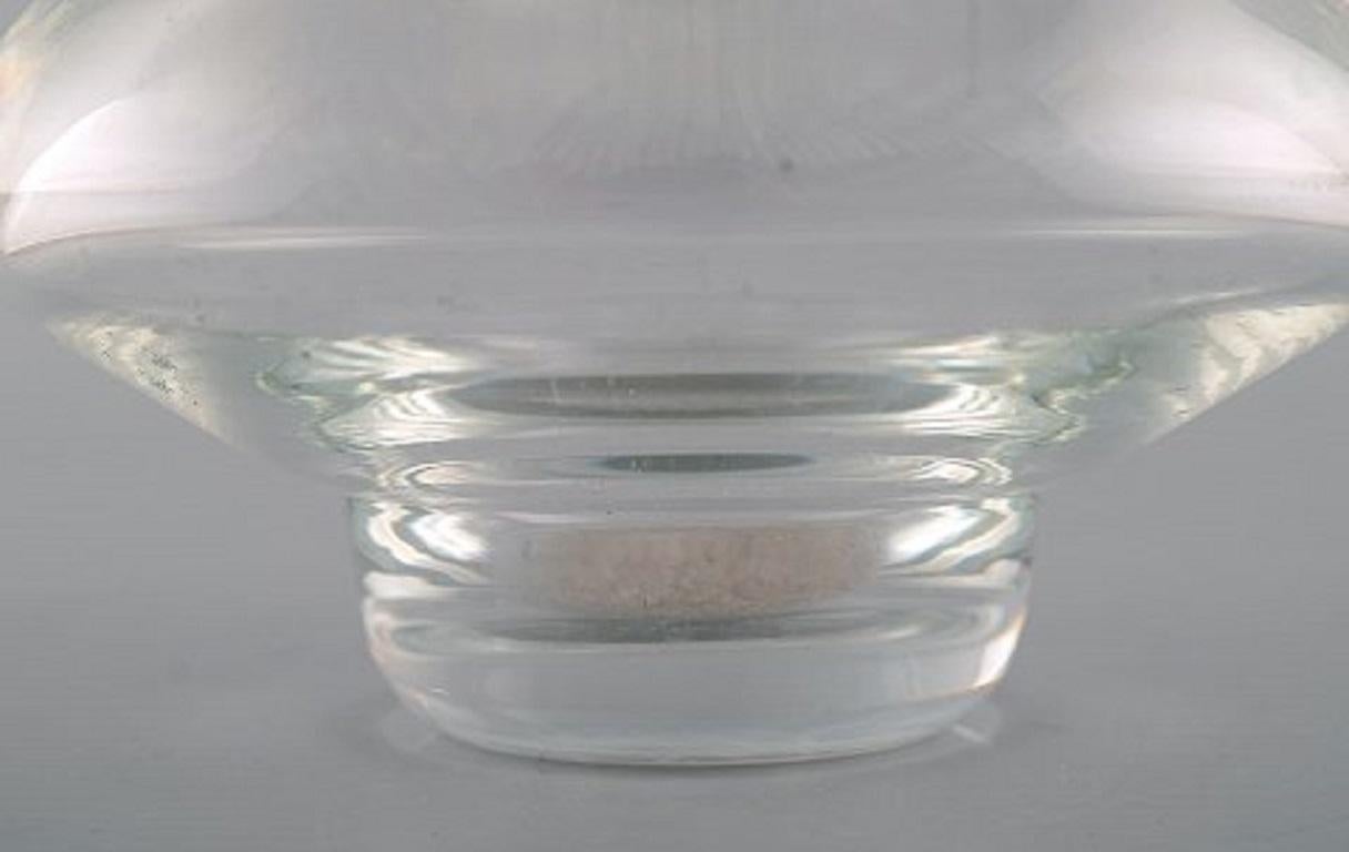 Vase en verre d'art Bengt Orup pour Johansfors, design suédois, 1970 Bon état - En vente à Copenhagen, DK