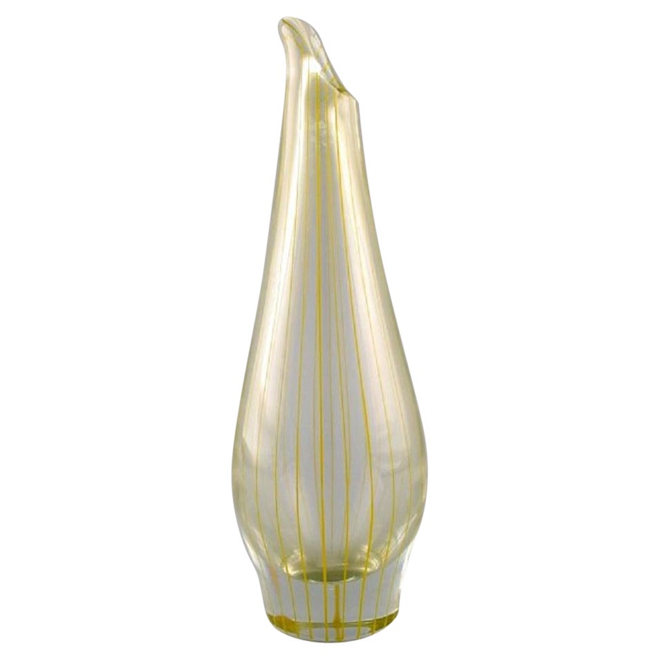 Bengt Orup for Johansfors, Strict Vase in Art Glass, 1960s
