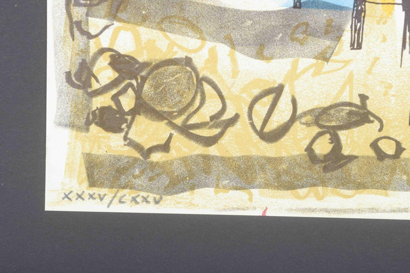 Bengt Orup, schwedischer Künstler. Abstrakte Zusammensetzung. Farblithographie. Mitte des 20. Jahrhunderts (Moderne) im Angebot