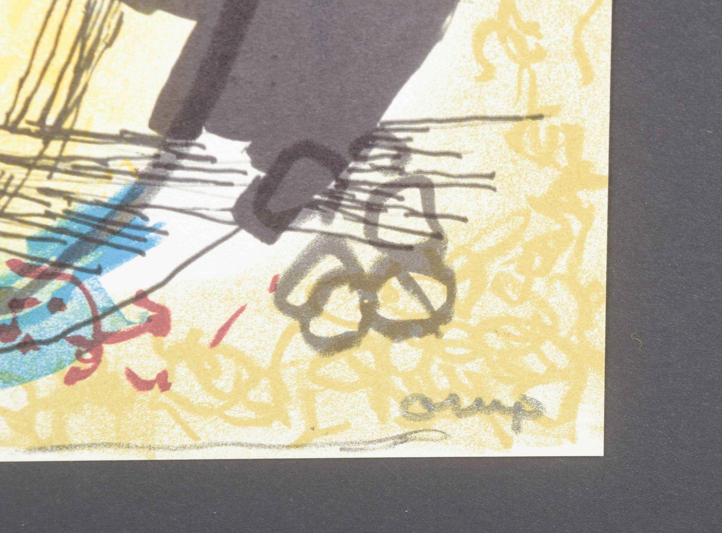Bengt Orup, schwedischer Künstler. Abstrakte Zusammensetzung. Farblithographie. Mitte des 20. Jahrhunderts (Schwedisch) im Angebot