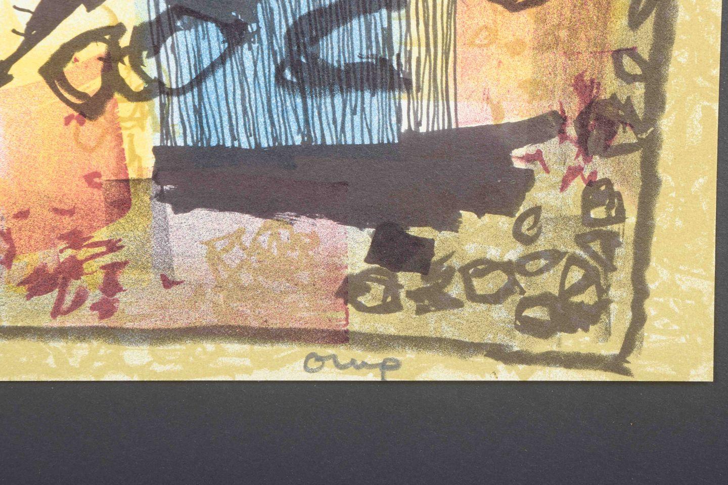 Bengt Orup, schwedischer Künstler. Abstrakte Zusammensetzung. Farblithographie. Mitte des 20. Jahrhunderts im Zustand „Hervorragend“ im Angebot in København, Copenhagen