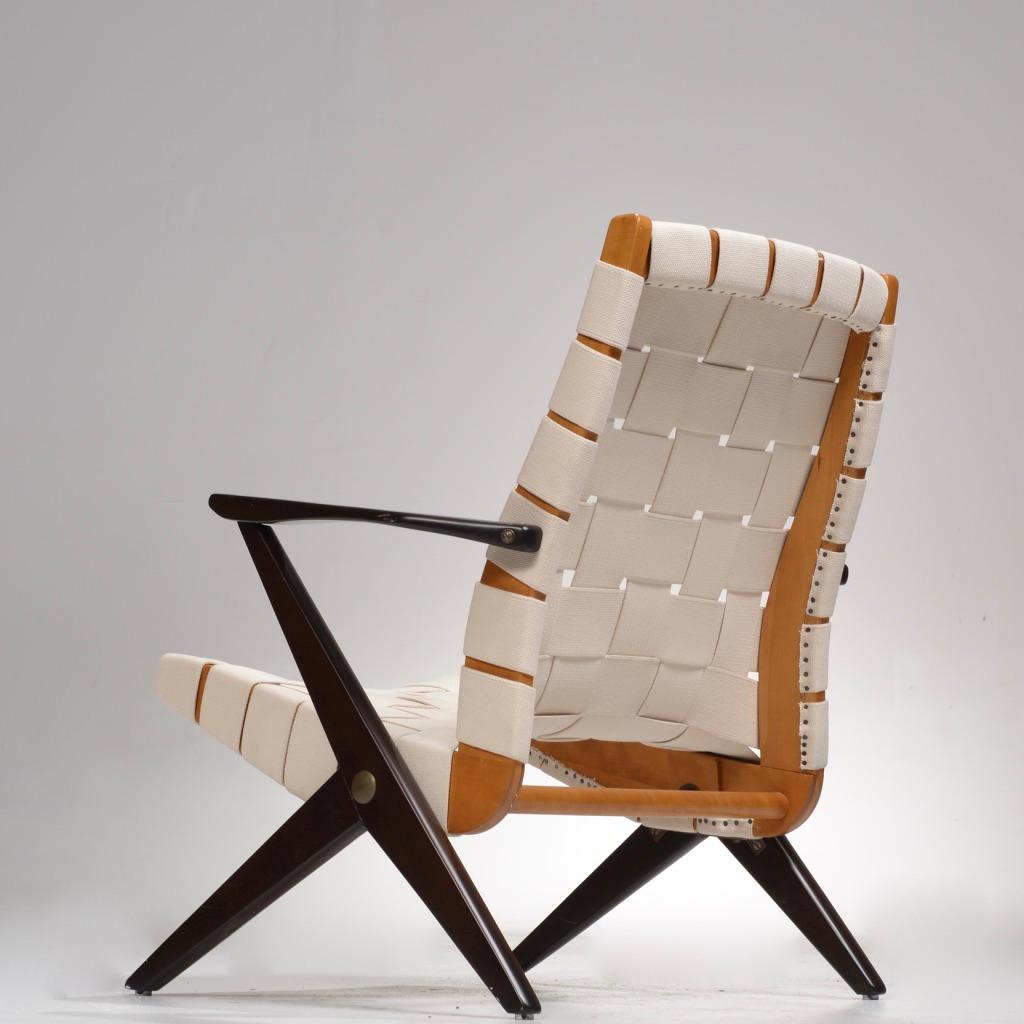 Bengt Ruda Easy Chairs by Nordiska Kompaniet, Sweden In Excellent Condition In Los Angeles, CA